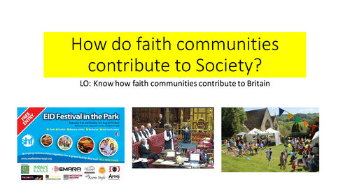 AQA SPEC B Unit 1 Faith communities and Festivals Religion and Multicultural Society