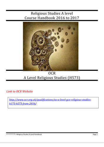 OCR -New Religious Studies A Level (Course Booklet)