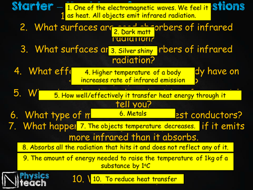 GCSE AQA Physics - P2.5 - Heating and insulation (+required practical 2)