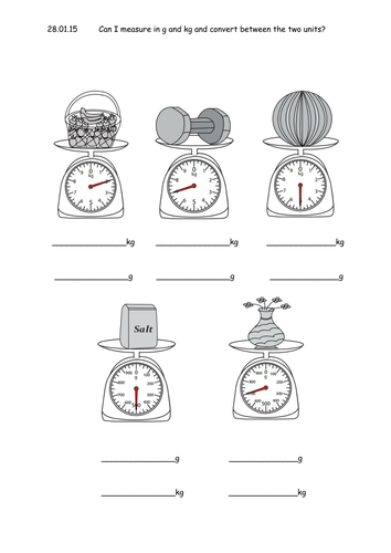 year 3 capacity mass and volume resources teaching resources