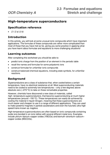 Ocr A Level Chemistry A New Spec From Sept 2015 Determination Of Formulae Lesson Teaching 3759