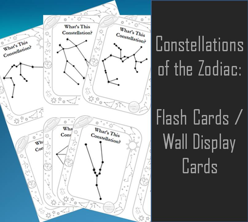 Constellations of the Zodiac Cards