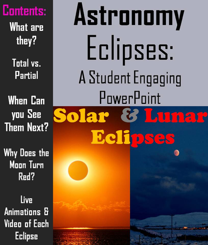 Eclipses: Lunar and Solar PowerPoint