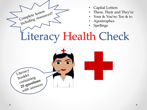 Literacy Health Check - First Lesson Test