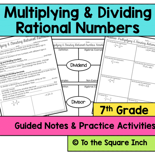 Number System 7th Grade Math Guided Notes and Activities Bundle by katembee  US Teacher 