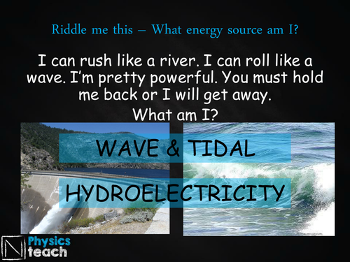 GCSE AQA Physics - P3.2-3 - Renewable Energy Resources