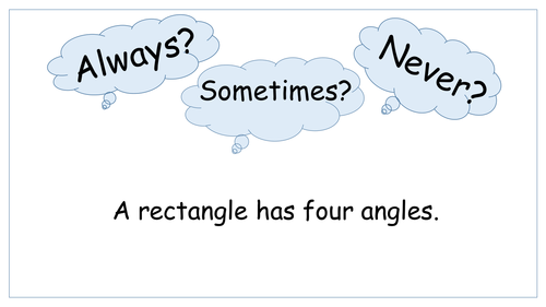 KS2 Always Sometimes Never Maths PowerPoints x60 | Teaching Resources