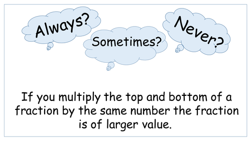 KS2 Always Sometimes Never Maths PowerPoints x60 | Teaching Resources