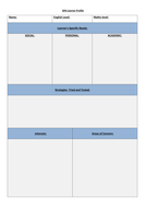 SEN Learner Profile Template + Weekly Log and Behavioural Issues Report ...