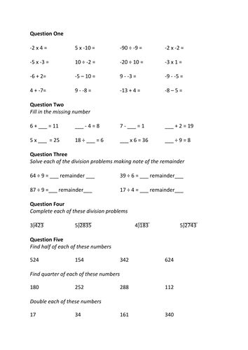 KS2 Revision Quiz 2