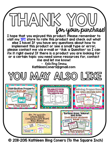 Ratios- 6th Grade Math Guided Notes and Activities | Teaching Resources