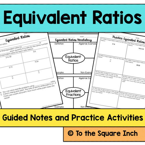 Equivalent Ratios Notes | Teaching Resources