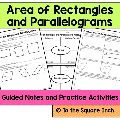 Geometry- 6th Grade Math Guided Notes and Activities | Teaching Resources