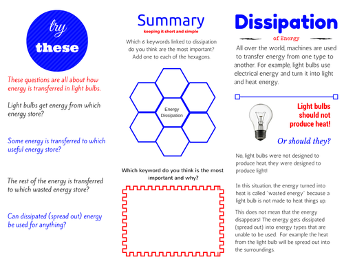 Energy Dissipation Wasted and Useful - Foundation - NEW 2018 PHYSICS