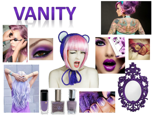 Seven Deadly Sins Mood Boards I-Media, Graphics, Textiles KS3/KS4