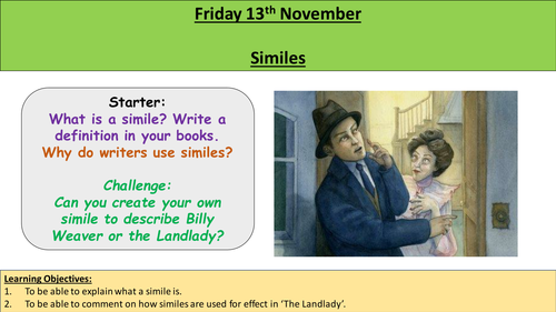 KS3 Roald Dahl SoW Landlady/Lamb to the Slaughter (LA) | Teaching Resources