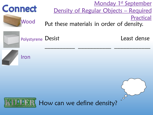Required Practical AQA 2016 Density of regular and irregular objects ...