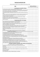 NEW SCIENCE GCSE 2016 working scientifically skills checklist - can be ...