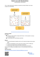 boyle's law marshmallow experiment explanation