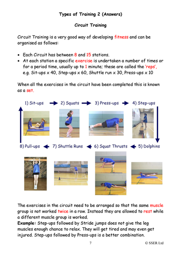 PE405ST - Types of Training - 2 (Weights, Plyometrics, Circuits ...