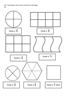 KS1: BUNDLE: Year 1 / 2 - Fraction of shape, Shape hunt worksheets ...