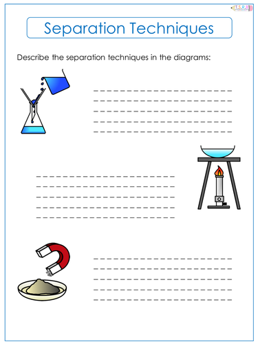 Separation Techniques Worksheet