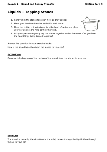 Sound and Energy Transfer KS3 | Teaching Resources