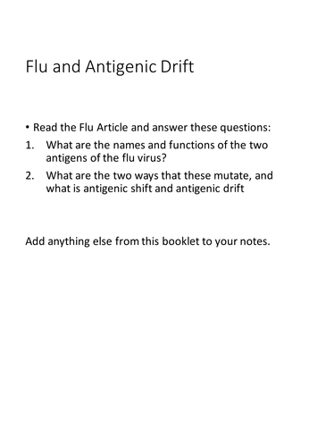 New AQA (2016) Year 1 Biology (AS) - Antibodies - Flipped Learning ...