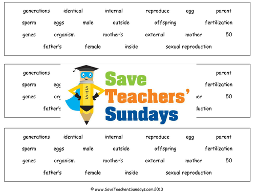 Sexual Reproduction in Animals KS2 Lesson Plan, Worksheet and Extension