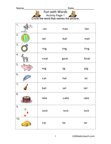 Worksheet: Fun with Words (primary) | Teaching Resources