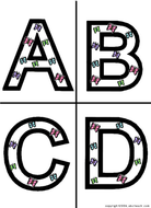 alphabet letter patterns butterflies color teaching resources