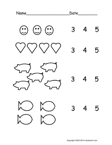 worksheet count groups of objects 3 5 ver 3 pre kprimary