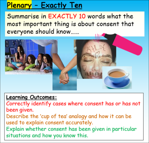 Sexual Consent Law Pshe Teaching Resources 