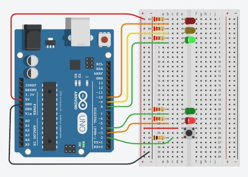 Embedded Systems ARDUINO GENUINO Project Pelican crossing light ...