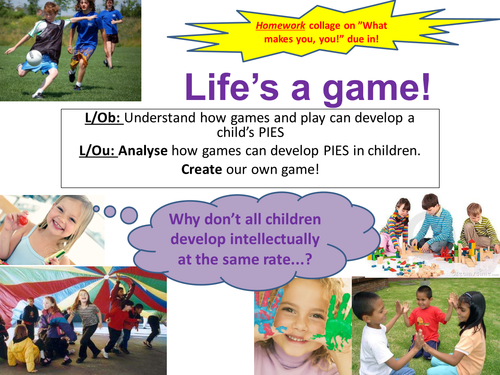 EdExcel GCSE Health & Social Care- Unit 1- Human Growth & Development- Life's a game!