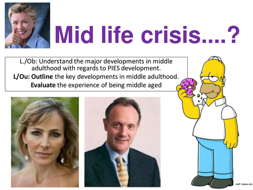 EdExcel GCSE Health & Social Care- Unit 1- Human Growth & Development- Middle Age