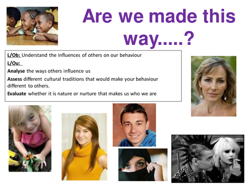EdExcel GCSE Health & Social Care- Unit 1- Human Growth & Development- Are we made this way?