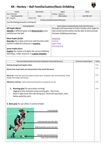Hockey Lesson Plans - Set of 5 | Teaching Resources