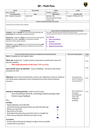 Hockey Lesson Plans - Set of 5 | Teaching Resources