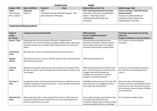The Tempest | Teaching Resources