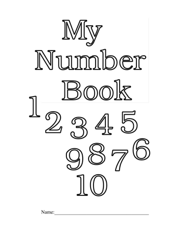 Kindergarten Numbers Booklet | Teaching Resources
