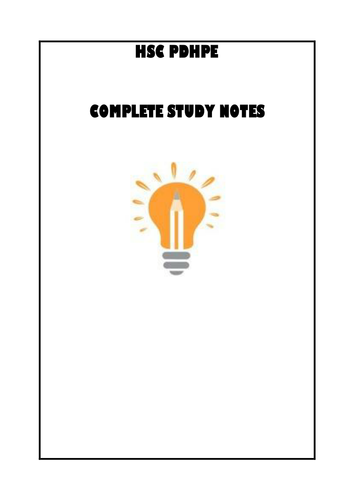 HSC PDHPE Study Notes
