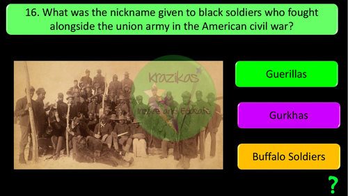 Black History Month Quiz Teaching Resources