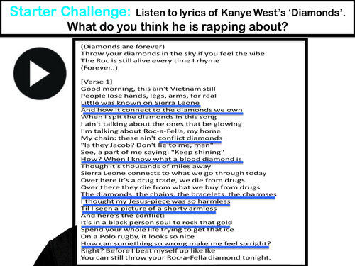 Blood Diamonds Teaching Resources