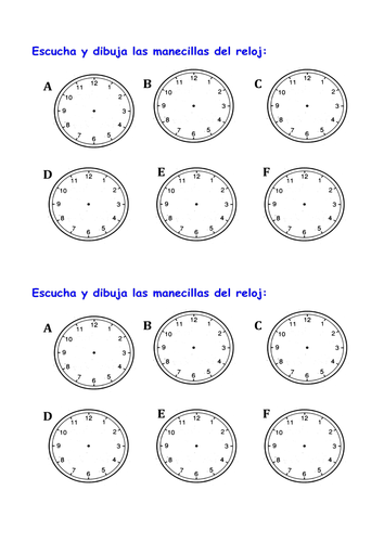 KS3 Spanish - Qué hora es / What's the time?