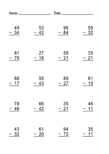 Subtraction | Teaching Resources