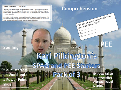 Karl Pilkington's SPAG and PEE Starters - Funny