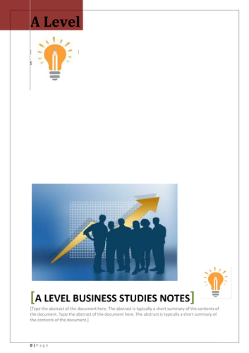 A Level Business Notes