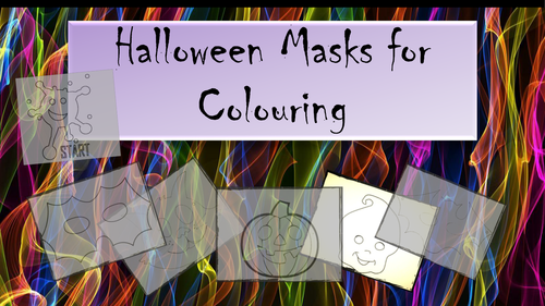 Halloween Masks for Colouring