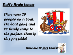 28 riddles and brain teasers | Teaching Resources